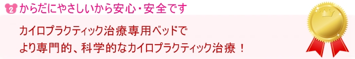 からだにやさしいから安心です